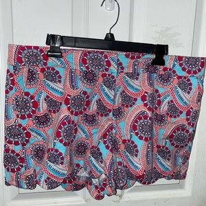 scalloped crown&ivy shorts